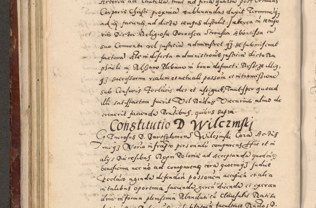 Zdjęcie nr 156 dla obiektu archiwalnego: Acta actorum causarum sententiarum tam diffinitivarum quam interloquutoriarum decretorum obligationum quietationum, constitutionum procuratorum etc. etc. coram Reverendo Domino Stanislao Manieczki Sacratissimi Corporis Christi Cazimiriae Praeposito Viccario in Spiritualibus ac Officiali Generali Cracoviensi ad Annum Domini Millesimum Quingentesimum Octuagesimum Tercium indictione undecima pontificatus Sanctissimi in Christo Patris Domini Nostri Domini Gregorii Divina Providentia Papae Tredecimi Anno ipsius duodecima faeliciter inchoantur 