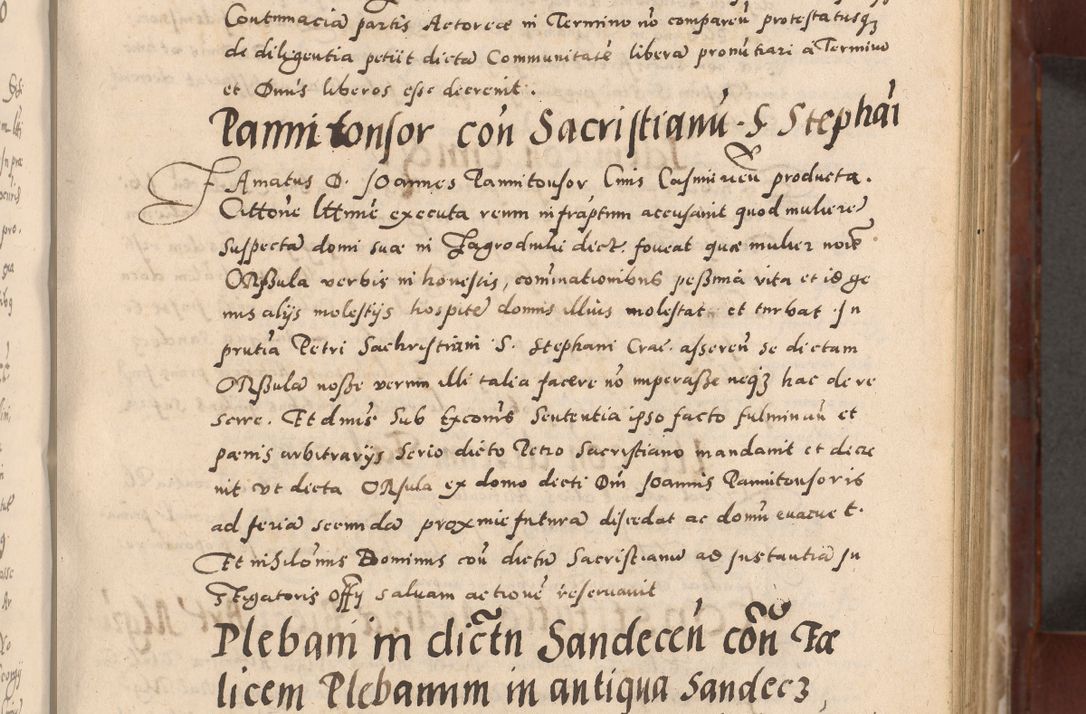 Zdjęcie nr 145 dla obiektu archiwalnego: Acta actorum causarum sententiarum tam diffinitivarum quam interloquutoriarum decretorum obligationum quietationum, constitutionum procuratorum etc. etc. coram Reverendo Domino Stanislao Manieczki Sacratissimi Corporis Christi Cazimiriae Praeposito Viccario in Spiritualibus ac Officiali Generali Cracoviensi ad Annum Domini Millesimum Quingentesimum Octuagesimum Tercium indictione undecima pontificatus Sanctissimi in Christo Patris Domini Nostri Domini Gregorii Divina Providentia Papae Tredecimi Anno ipsius duodecima faeliciter inchoantur 