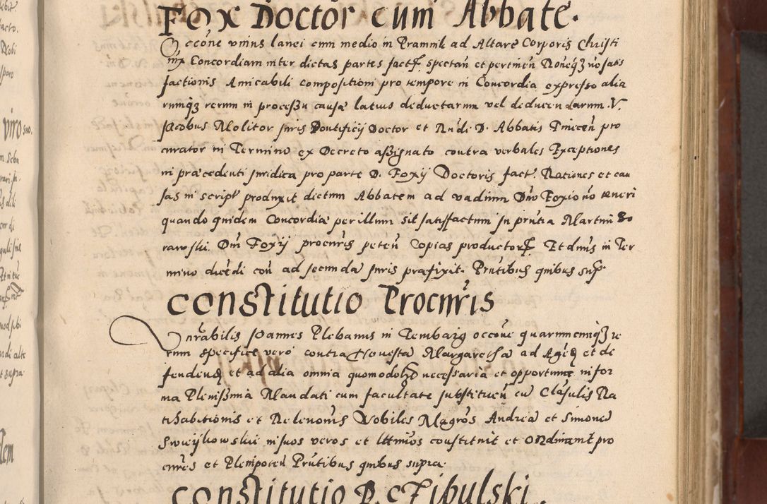 Zdjęcie nr 139 dla obiektu archiwalnego: Acta actorum causarum sententiarum tam diffinitivarum quam interloquutoriarum decretorum obligationum quietationum, constitutionum procuratorum etc. etc. coram Reverendo Domino Stanislao Manieczki Sacratissimi Corporis Christi Cazimiriae Praeposito Viccario in Spiritualibus ac Officiali Generali Cracoviensi ad Annum Domini Millesimum Quingentesimum Octuagesimum Tercium indictione undecima pontificatus Sanctissimi in Christo Patris Domini Nostri Domini Gregorii Divina Providentia Papae Tredecimi Anno ipsius duodecima faeliciter inchoantur 