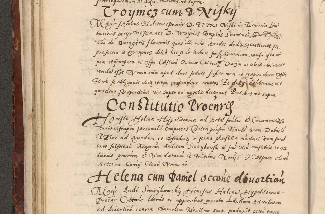Zdjęcie nr 126 dla obiektu archiwalnego: Acta actorum causarum sententiarum tam diffinitivarum quam interloquutoriarum decretorum obligationum quietationum, constitutionum procuratorum etc. etc. coram Reverendo Domino Stanislao Manieczki Sacratissimi Corporis Christi Cazimiriae Praeposito Viccario in Spiritualibus ac Officiali Generali Cracoviensi ad Annum Domini Millesimum Quingentesimum Octuagesimum Tercium indictione undecima pontificatus Sanctissimi in Christo Patris Domini Nostri Domini Gregorii Divina Providentia Papae Tredecimi Anno ipsius duodecima faeliciter inchoantur 