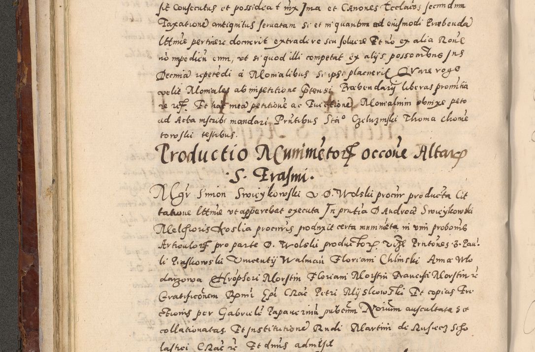 Zdjęcie nr 122 dla obiektu archiwalnego: Acta actorum causarum sententiarum tam diffinitivarum quam interloquutoriarum decretorum obligationum quietationum, constitutionum procuratorum etc. etc. coram Reverendo Domino Stanislao Manieczki Sacratissimi Corporis Christi Cazimiriae Praeposito Viccario in Spiritualibus ac Officiali Generali Cracoviensi ad Annum Domini Millesimum Quingentesimum Octuagesimum Tercium indictione undecima pontificatus Sanctissimi in Christo Patris Domini Nostri Domini Gregorii Divina Providentia Papae Tredecimi Anno ipsius duodecima faeliciter inchoantur 