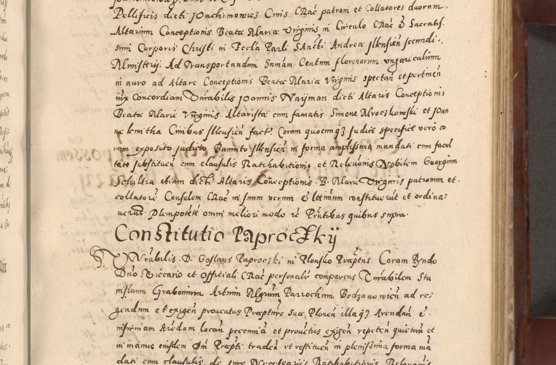 Zdjęcie nr 111 dla obiektu archiwalnego: Acta actorum causarum sententiarum tam diffinitivarum quam interloquutoriarum decretorum obligationum quietationum, constitutionum procuratorum etc. etc. coram Reverendo Domino Stanislao Manieczki Sacratissimi Corporis Christi Cazimiriae Praeposito Viccario in Spiritualibus ac Officiali Generali Cracoviensi ad Annum Domini Millesimum Quingentesimum Octuagesimum Tercium indictione undecima pontificatus Sanctissimi in Christo Patris Domini Nostri Domini Gregorii Divina Providentia Papae Tredecimi Anno ipsius duodecima faeliciter inchoantur 
