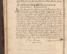 Zdjęcie nr 100 dla obiektu archiwalnego: Acta actorum causarum sententiarum tam diffinitivarum quam interloquutoriarum decretorum obligationum quietationum, constitutionum procuratorum etc. etc. coram Reverendo Domino Stanislao Manieczki Sacratissimi Corporis Christi Cazimiriae Praeposito Viccario in Spiritualibus ac Officiali Generali Cracoviensi ad Annum Domini Millesimum Quingentesimum Octuagesimum Tercium indictione undecima pontificatus Sanctissimi in Christo Patris Domini Nostri Domini Gregorii Divina Providentia Papae Tredecimi Anno ipsius duodecima faeliciter inchoantur 