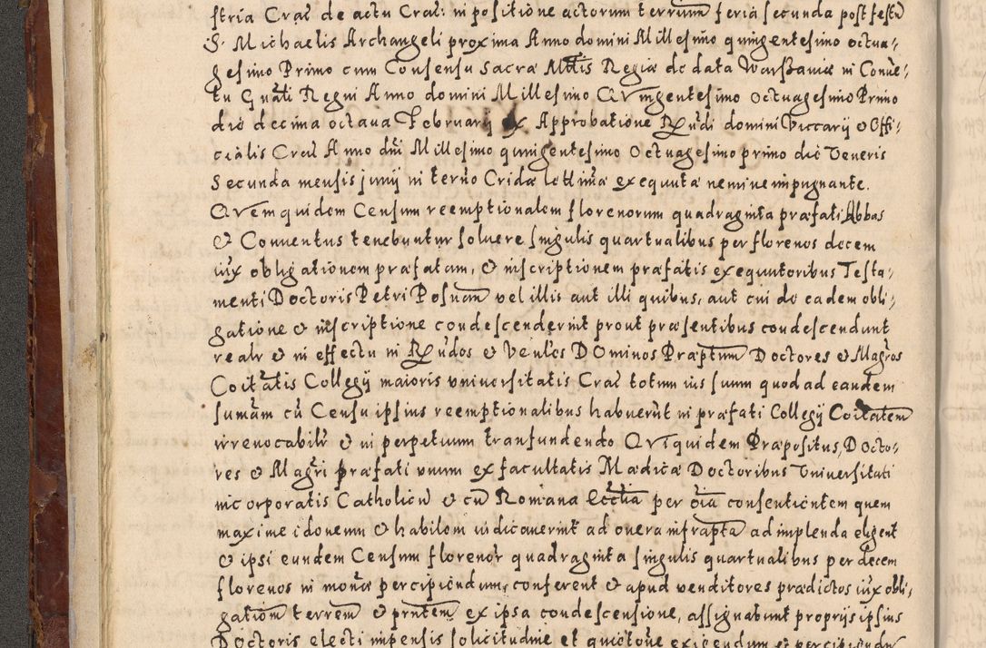 Zdjęcie nr 88 dla obiektu archiwalnego: Acta actorum causarum sententiarum tam diffinitivarum quam interloquutoriarum decretorum obligationum quietationum, constitutionum procuratorum etc. etc. coram Reverendo Domino Stanislao Manieczki Sacratissimi Corporis Christi Cazimiriae Praeposito Viccario in Spiritualibus ac Officiali Generali Cracoviensi ad Annum Domini Millesimum Quingentesimum Octuagesimum Tercium indictione undecima pontificatus Sanctissimi in Christo Patris Domini Nostri Domini Gregorii Divina Providentia Papae Tredecimi Anno ipsius duodecima faeliciter inchoantur 