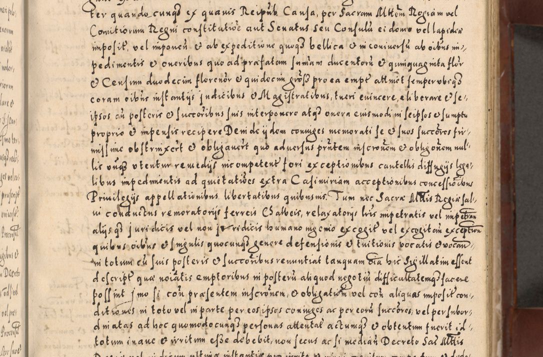 Zdjęcie nr 67 dla obiektu archiwalnego: Acta actorum causarum sententiarum tam diffinitivarum quam interloquutoriarum decretorum obligationum quietationum, constitutionum procuratorum etc. etc. coram Reverendo Domino Stanislao Manieczki Sacratissimi Corporis Christi Cazimiriae Praeposito Viccario in Spiritualibus ac Officiali Generali Cracoviensi ad Annum Domini Millesimum Quingentesimum Octuagesimum Tercium indictione undecima pontificatus Sanctissimi in Christo Patris Domini Nostri Domini Gregorii Divina Providentia Papae Tredecimi Anno ipsius duodecima faeliciter inchoantur 