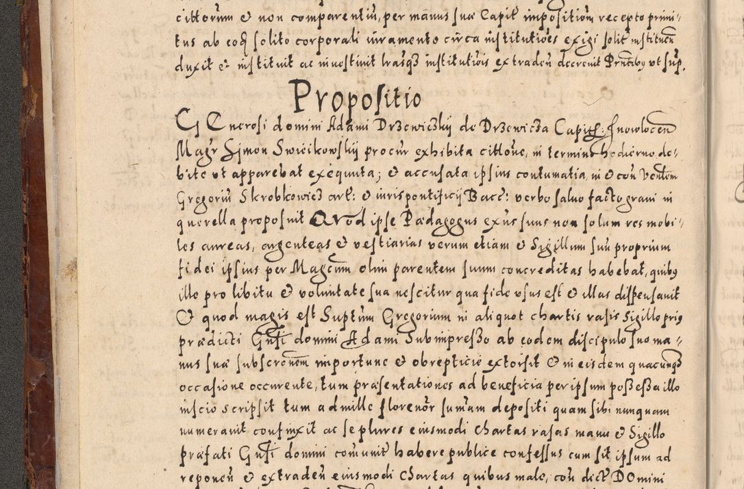 Zdjęcie nr 62 dla obiektu archiwalnego: Acta actorum causarum sententiarum tam diffinitivarum quam interloquutoriarum decretorum obligationum quietationum, constitutionum procuratorum etc. etc. coram Reverendo Domino Stanislao Manieczki Sacratissimi Corporis Christi Cazimiriae Praeposito Viccario in Spiritualibus ac Officiali Generali Cracoviensi ad Annum Domini Millesimum Quingentesimum Octuagesimum Tercium indictione undecima pontificatus Sanctissimi in Christo Patris Domini Nostri Domini Gregorii Divina Providentia Papae Tredecimi Anno ipsius duodecima faeliciter inchoantur 