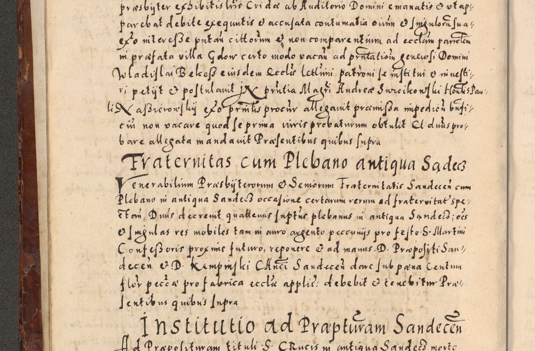 Zdjęcie nr 46 dla obiektu archiwalnego: Acta actorum causarum sententiarum tam diffinitivarum quam interloquutoriarum decretorum obligationum quietationum, constitutionum procuratorum etc. etc. coram Reverendo Domino Stanislao Manieczki Sacratissimi Corporis Christi Cazimiriae Praeposito Viccario in Spiritualibus ac Officiali Generali Cracoviensi ad Annum Domini Millesimum Quingentesimum Octuagesimum Tercium indictione undecima pontificatus Sanctissimi in Christo Patris Domini Nostri Domini Gregorii Divina Providentia Papae Tredecimi Anno ipsius duodecima faeliciter inchoantur 
