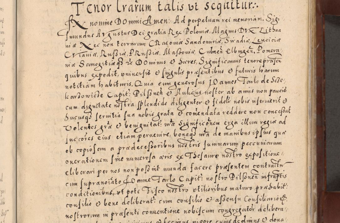 Zdjęcie nr 31 dla obiektu archiwalnego: Acta actorum causarum sententiarum tam diffinitivarum quam interloquutoriarum decretorum obligationum quietationum, constitutionum procuratorum etc. etc. coram Reverendo Domino Stanislao Manieczki Sacratissimi Corporis Christi Cazimiriae Praeposito Viccario in Spiritualibus ac Officiali Generali Cracoviensi ad Annum Domini Millesimum Quingentesimum Octuagesimum Tercium indictione undecima pontificatus Sanctissimi in Christo Patris Domini Nostri Domini Gregorii Divina Providentia Papae Tredecimi Anno ipsius duodecima faeliciter inchoantur 