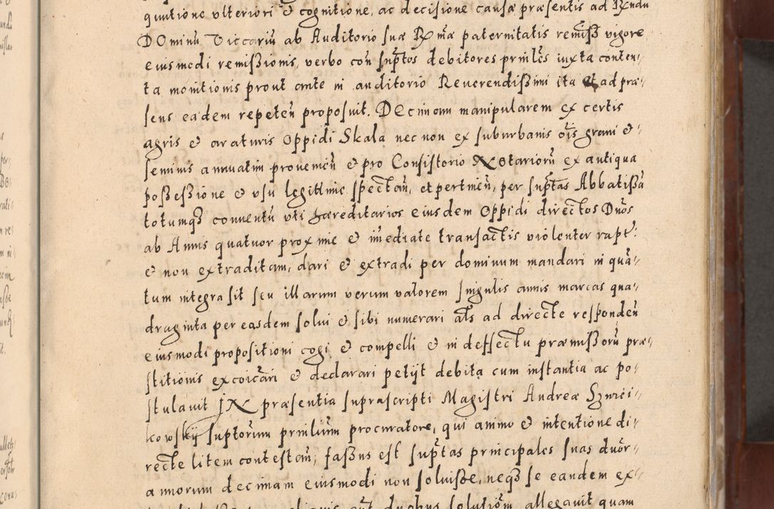 Zdjęcie nr 19 dla obiektu archiwalnego: Acta actorum causarum sententiarum tam diffinitivarum quam interloquutoriarum decretorum obligationum quietationum, constitutionum procuratorum etc. etc. coram Reverendo Domino Stanislao Manieczki Sacratissimi Corporis Christi Cazimiriae Praeposito Viccario in Spiritualibus ac Officiali Generali Cracoviensi ad Annum Domini Millesimum Quingentesimum Octuagesimum Tercium indictione undecima pontificatus Sanctissimi in Christo Patris Domini Nostri Domini Gregorii Divina Providentia Papae Tredecimi Anno ipsius duodecima faeliciter inchoantur 