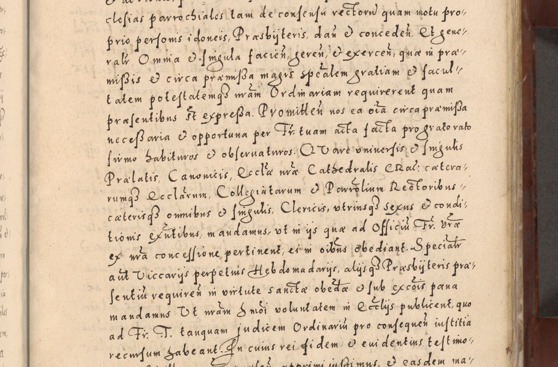 Zdjęcie nr 13 dla obiektu archiwalnego: Acta actorum causarum sententiarum tam diffinitivarum quam interloquutoriarum decretorum obligationum quietationum, constitutionum procuratorum etc. etc. coram Reverendo Domino Stanislao Manieczki Sacratissimi Corporis Christi Cazimiriae Praeposito Viccario in Spiritualibus ac Officiali Generali Cracoviensi ad Annum Domini Millesimum Quingentesimum Octuagesimum Tercium indictione undecima pontificatus Sanctissimi in Christo Patris Domini Nostri Domini Gregorii Divina Providentia Papae Tredecimi Anno ipsius duodecima faeliciter inchoantur 