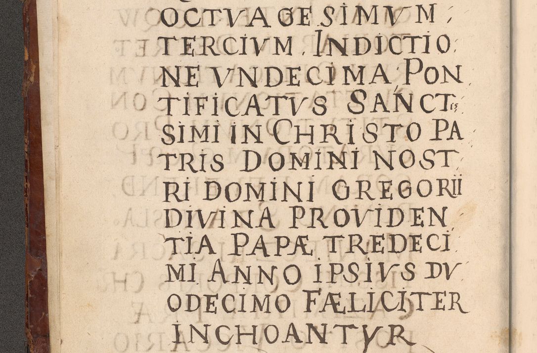 Zdjęcie nr 10 dla obiektu archiwalnego: Acta actorum causarum sententiarum tam diffinitivarum quam interloquutoriarum decretorum obligationum quietationum, constitutionum procuratorum etc. etc. coram Reverendo Domino Stanislao Manieczki Sacratissimi Corporis Christi Cazimiriae Praeposito Viccario in Spiritualibus ac Officiali Generali Cracoviensi ad Annum Domini Millesimum Quingentesimum Octuagesimum Tercium indictione undecima pontificatus Sanctissimi in Christo Patris Domini Nostri Domini Gregorii Divina Providentia Papae Tredecimi Anno ipsius duodecima faeliciter inchoantur 