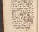 Zdjęcie nr 10 dla obiektu archiwalnego: Acta actorum causarum sententiarum tam diffinitivarum quam interloquutoriarum decretorum obligationum quietationum, constitutionum procuratorum etc. etc. coram Reverendo Domino Stanislao Manieczki Sacratissimi Corporis Christi Cazimiriae Praeposito Viccario in Spiritualibus ac Officiali Generali Cracoviensi ad Annum Domini Millesimum Quingentesimum Octuagesimum Tercium indictione undecima pontificatus Sanctissimi in Christo Patris Domini Nostri Domini Gregorii Divina Providentia Papae Tredecimi Anno ipsius duodecima faeliciter inchoantur 