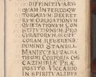 Zdjęcie nr 9 dla obiektu archiwalnego: Acta actorum causarum sententiarum tam diffinitivarum quam interloquutoriarum decretorum obligationum quietationum, constitutionum procuratorum etc. etc. coram Reverendo Domino Stanislao Manieczki Sacratissimi Corporis Christi Cazimiriae Praeposito Viccario in Spiritualibus ac Officiali Generali Cracoviensi ad Annum Domini Millesimum Quingentesimum Octuagesimum Tercium indictione undecima pontificatus Sanctissimi in Christo Patris Domini Nostri Domini Gregorii Divina Providentia Papae Tredecimi Anno ipsius duodecima faeliciter inchoantur 