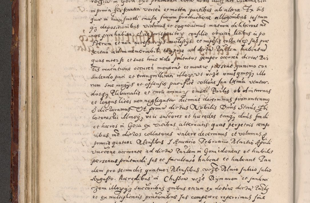 Zdjęcie nr 210 dla obiektu archiwalnego: Acta actorum causarum sententiarum tam diffinitivarum quam interloquutoriarum decretorum obligationum quietationum, constitutionum procuratorum etc. etc. coram Reverendo Domino Stanislao Manieczki Sacratissimi Corporis Christi Cazimiriae Praeposito Viccario in Spiritualibus ac Officiali Generali Cracoviensi ad Annum Domini Millesimum Quingentesimum Octuagesimum Tercium indictione undecima pontificatus Sanctissimi in Christo Patris Domini Nostri Domini Gregorii Divina Providentia Papae Tredecimi Anno ipsius duodecima faeliciter inchoantur 