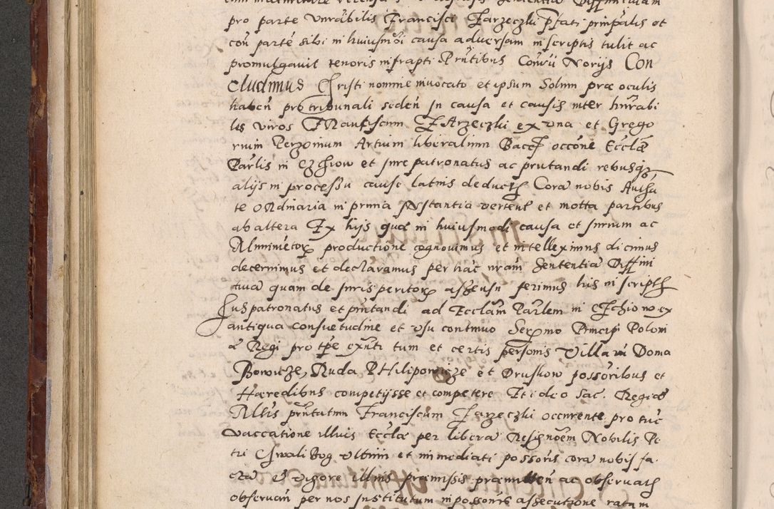 Zdjęcie nr 208 dla obiektu archiwalnego: Acta actorum causarum sententiarum tam diffinitivarum quam interloquutoriarum decretorum obligationum quietationum, constitutionum procuratorum etc. etc. coram Reverendo Domino Stanislao Manieczki Sacratissimi Corporis Christi Cazimiriae Praeposito Viccario in Spiritualibus ac Officiali Generali Cracoviensi ad Annum Domini Millesimum Quingentesimum Octuagesimum Tercium indictione undecima pontificatus Sanctissimi in Christo Patris Domini Nostri Domini Gregorii Divina Providentia Papae Tredecimi Anno ipsius duodecima faeliciter inchoantur 