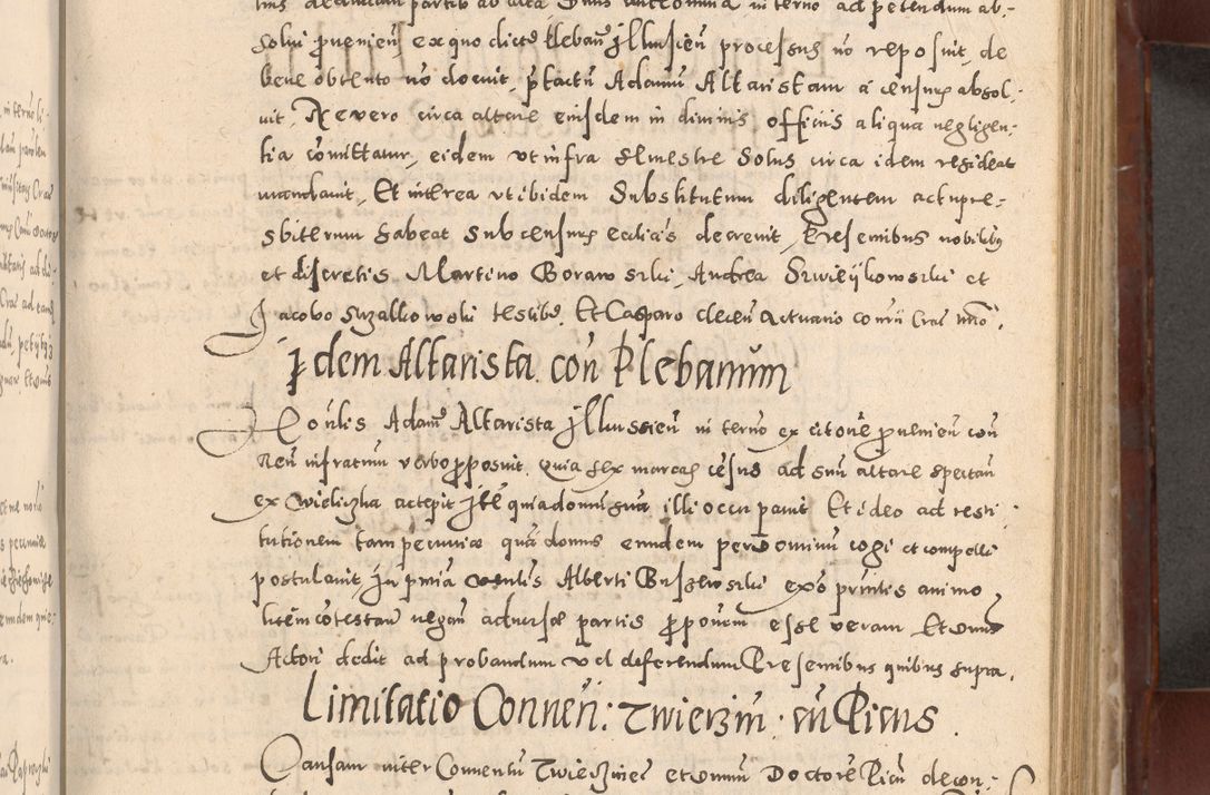 Zdjęcie nr 395 dla obiektu archiwalnego: Acta actorum causarum sententiarum tam diffinitivarum quam interloquutoriarum decretorum obligationum quietationum, constitutionum procuratorum etc. etc. coram Reverendo Domino Stanislao Manieczki Sacratissimi Corporis Christi Cazimiriae Praeposito Viccario in Spiritualibus ac Officiali Generali Cracoviensi ad Annum Domini Millesimum Quingentesimum Octuagesimum Tercium indictione undecima pontificatus Sanctissimi in Christo Patris Domini Nostri Domini Gregorii Divina Providentia Papae Tredecimi Anno ipsius duodecima faeliciter inchoantur 