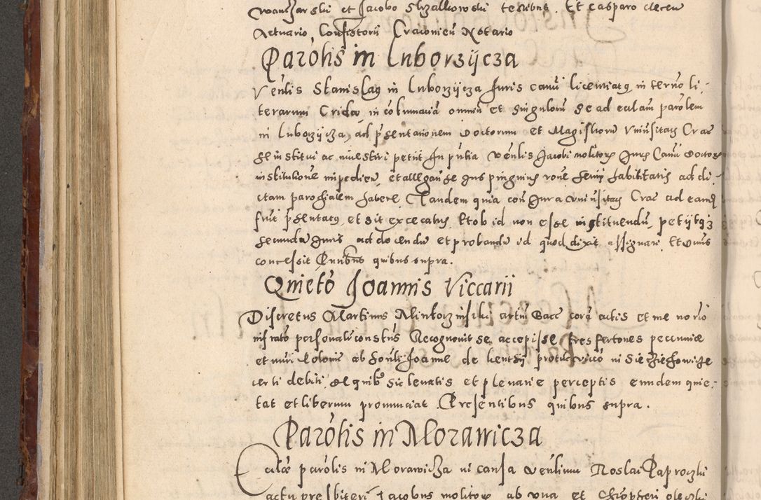 Zdjęcie nr 394 dla obiektu archiwalnego: Acta actorum causarum sententiarum tam diffinitivarum quam interloquutoriarum decretorum obligationum quietationum, constitutionum procuratorum etc. etc. coram Reverendo Domino Stanislao Manieczki Sacratissimi Corporis Christi Cazimiriae Praeposito Viccario in Spiritualibus ac Officiali Generali Cracoviensi ad Annum Domini Millesimum Quingentesimum Octuagesimum Tercium indictione undecima pontificatus Sanctissimi in Christo Patris Domini Nostri Domini Gregorii Divina Providentia Papae Tredecimi Anno ipsius duodecima faeliciter inchoantur 