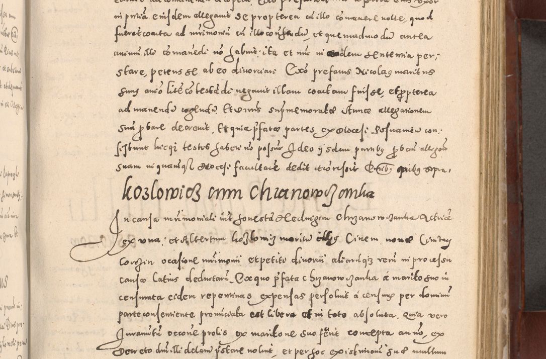Zdjęcie nr 391 dla obiektu archiwalnego: Acta actorum causarum sententiarum tam diffinitivarum quam interloquutoriarum decretorum obligationum quietationum, constitutionum procuratorum etc. etc. coram Reverendo Domino Stanislao Manieczki Sacratissimi Corporis Christi Cazimiriae Praeposito Viccario in Spiritualibus ac Officiali Generali Cracoviensi ad Annum Domini Millesimum Quingentesimum Octuagesimum Tercium indictione undecima pontificatus Sanctissimi in Christo Patris Domini Nostri Domini Gregorii Divina Providentia Papae Tredecimi Anno ipsius duodecima faeliciter inchoantur 