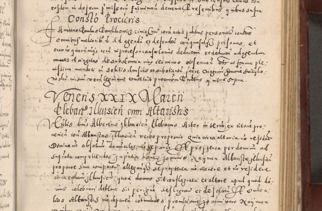 Zdjęcie nr 367 dla obiektu archiwalnego: Acta actorum causarum sententiarum tam diffinitivarum quam interloquutoriarum decretorum obligationum quietationum, constitutionum procuratorum etc. etc. coram Reverendo Domino Stanislao Manieczki Sacratissimi Corporis Christi Cazimiriae Praeposito Viccario in Spiritualibus ac Officiali Generali Cracoviensi ad Annum Domini Millesimum Quingentesimum Octuagesimum Tercium indictione undecima pontificatus Sanctissimi in Christo Patris Domini Nostri Domini Gregorii Divina Providentia Papae Tredecimi Anno ipsius duodecima faeliciter inchoantur 