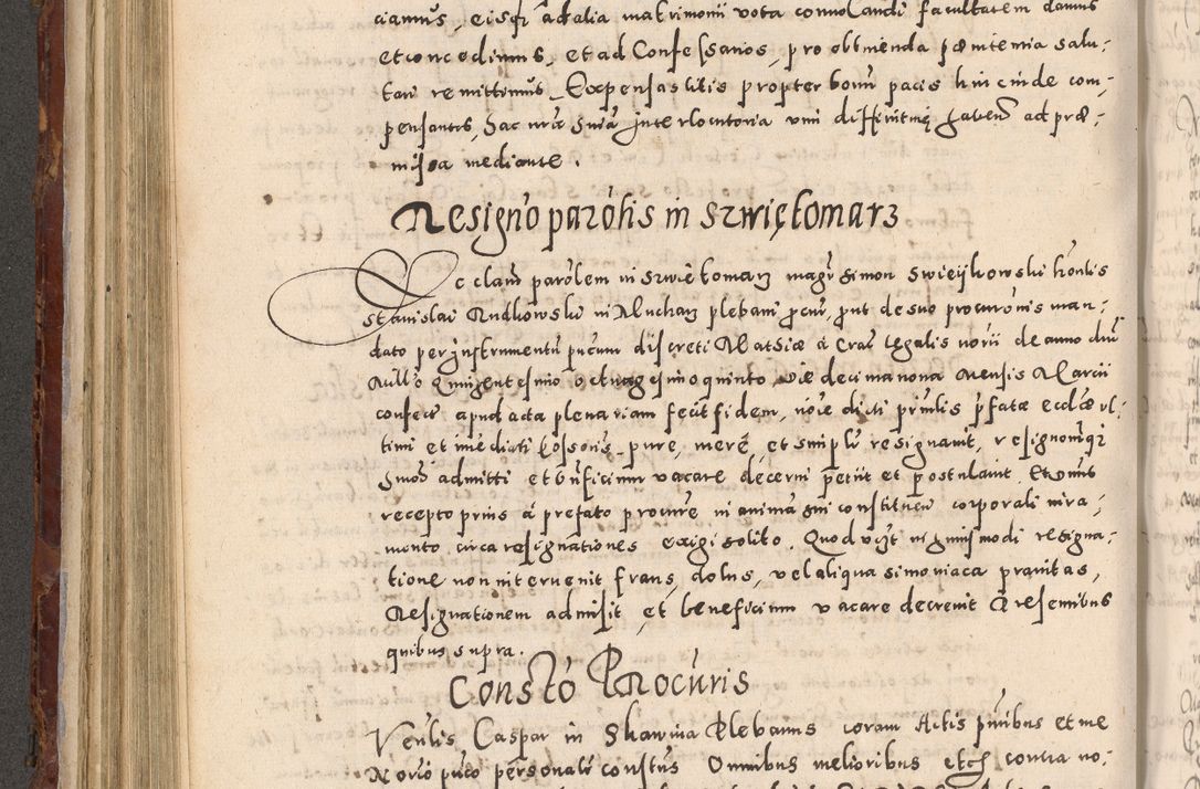 Zdjęcie nr 364 dla obiektu archiwalnego: Acta actorum causarum sententiarum tam diffinitivarum quam interloquutoriarum decretorum obligationum quietationum, constitutionum procuratorum etc. etc. coram Reverendo Domino Stanislao Manieczki Sacratissimi Corporis Christi Cazimiriae Praeposito Viccario in Spiritualibus ac Officiali Generali Cracoviensi ad Annum Domini Millesimum Quingentesimum Octuagesimum Tercium indictione undecima pontificatus Sanctissimi in Christo Patris Domini Nostri Domini Gregorii Divina Providentia Papae Tredecimi Anno ipsius duodecima faeliciter inchoantur 