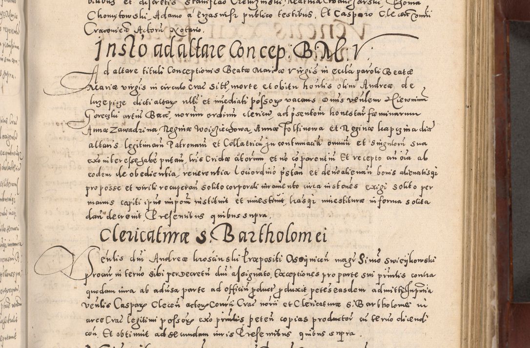 Zdjęcie nr 351 dla obiektu archiwalnego: Acta actorum causarum sententiarum tam diffinitivarum quam interloquutoriarum decretorum obligationum quietationum, constitutionum procuratorum etc. etc. coram Reverendo Domino Stanislao Manieczki Sacratissimi Corporis Christi Cazimiriae Praeposito Viccario in Spiritualibus ac Officiali Generali Cracoviensi ad Annum Domini Millesimum Quingentesimum Octuagesimum Tercium indictione undecima pontificatus Sanctissimi in Christo Patris Domini Nostri Domini Gregorii Divina Providentia Papae Tredecimi Anno ipsius duodecima faeliciter inchoantur 