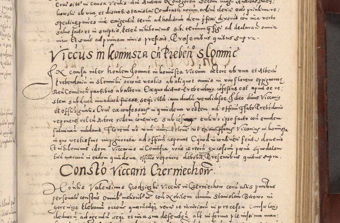 Zdjęcie nr 349 dla obiektu archiwalnego: Acta actorum causarum sententiarum tam diffinitivarum quam interloquutoriarum decretorum obligationum quietationum, constitutionum procuratorum etc. etc. coram Reverendo Domino Stanislao Manieczki Sacratissimi Corporis Christi Cazimiriae Praeposito Viccario in Spiritualibus ac Officiali Generali Cracoviensi ad Annum Domini Millesimum Quingentesimum Octuagesimum Tercium indictione undecima pontificatus Sanctissimi in Christo Patris Domini Nostri Domini Gregorii Divina Providentia Papae Tredecimi Anno ipsius duodecima faeliciter inchoantur 