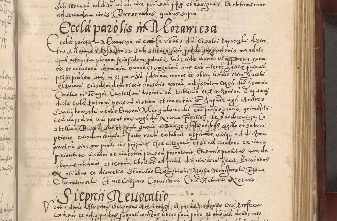 Zdjęcie nr 345 dla obiektu archiwalnego: Acta actorum causarum sententiarum tam diffinitivarum quam interloquutoriarum decretorum obligationum quietationum, constitutionum procuratorum etc. etc. coram Reverendo Domino Stanislao Manieczki Sacratissimi Corporis Christi Cazimiriae Praeposito Viccario in Spiritualibus ac Officiali Generali Cracoviensi ad Annum Domini Millesimum Quingentesimum Octuagesimum Tercium indictione undecima pontificatus Sanctissimi in Christo Patris Domini Nostri Domini Gregorii Divina Providentia Papae Tredecimi Anno ipsius duodecima faeliciter inchoantur 
