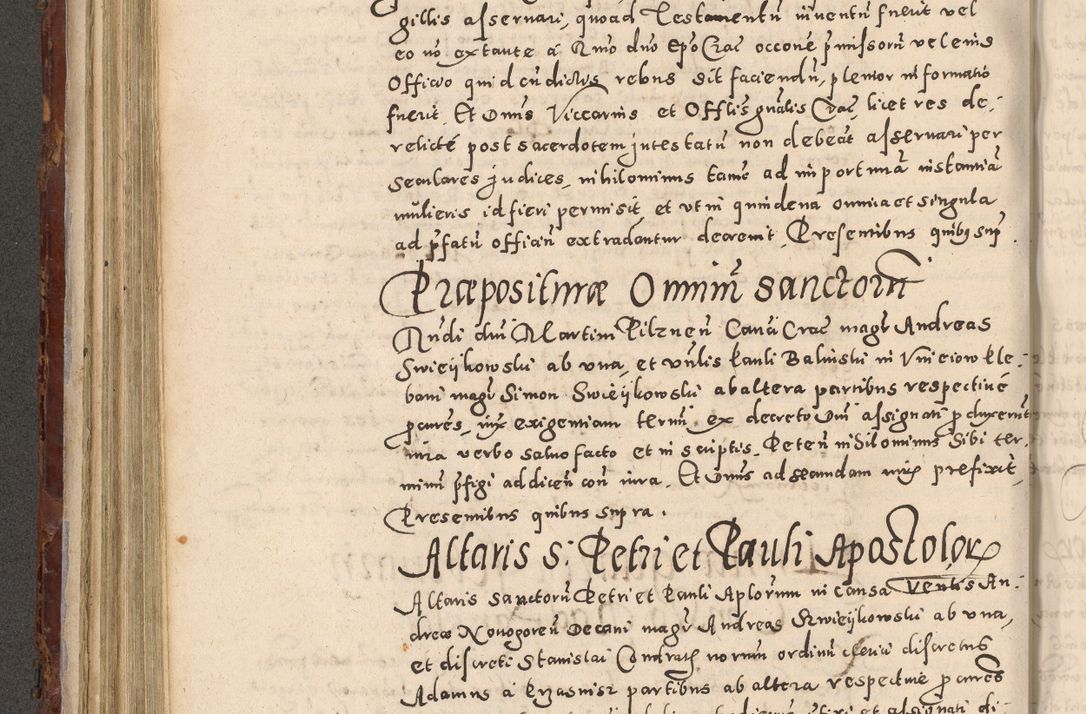 Zdjęcie nr 340 dla obiektu archiwalnego: Acta actorum causarum sententiarum tam diffinitivarum quam interloquutoriarum decretorum obligationum quietationum, constitutionum procuratorum etc. etc. coram Reverendo Domino Stanislao Manieczki Sacratissimi Corporis Christi Cazimiriae Praeposito Viccario in Spiritualibus ac Officiali Generali Cracoviensi ad Annum Domini Millesimum Quingentesimum Octuagesimum Tercium indictione undecima pontificatus Sanctissimi in Christo Patris Domini Nostri Domini Gregorii Divina Providentia Papae Tredecimi Anno ipsius duodecima faeliciter inchoantur 