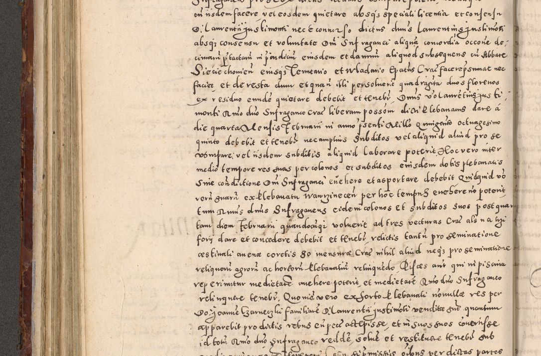 Zdjęcie nr 334 dla obiektu archiwalnego: Acta actorum causarum sententiarum tam diffinitivarum quam interloquutoriarum decretorum obligationum quietationum, constitutionum procuratorum etc. etc. coram Reverendo Domino Stanislao Manieczki Sacratissimi Corporis Christi Cazimiriae Praeposito Viccario in Spiritualibus ac Officiali Generali Cracoviensi ad Annum Domini Millesimum Quingentesimum Octuagesimum Tercium indictione undecima pontificatus Sanctissimi in Christo Patris Domini Nostri Domini Gregorii Divina Providentia Papae Tredecimi Anno ipsius duodecima faeliciter inchoantur 