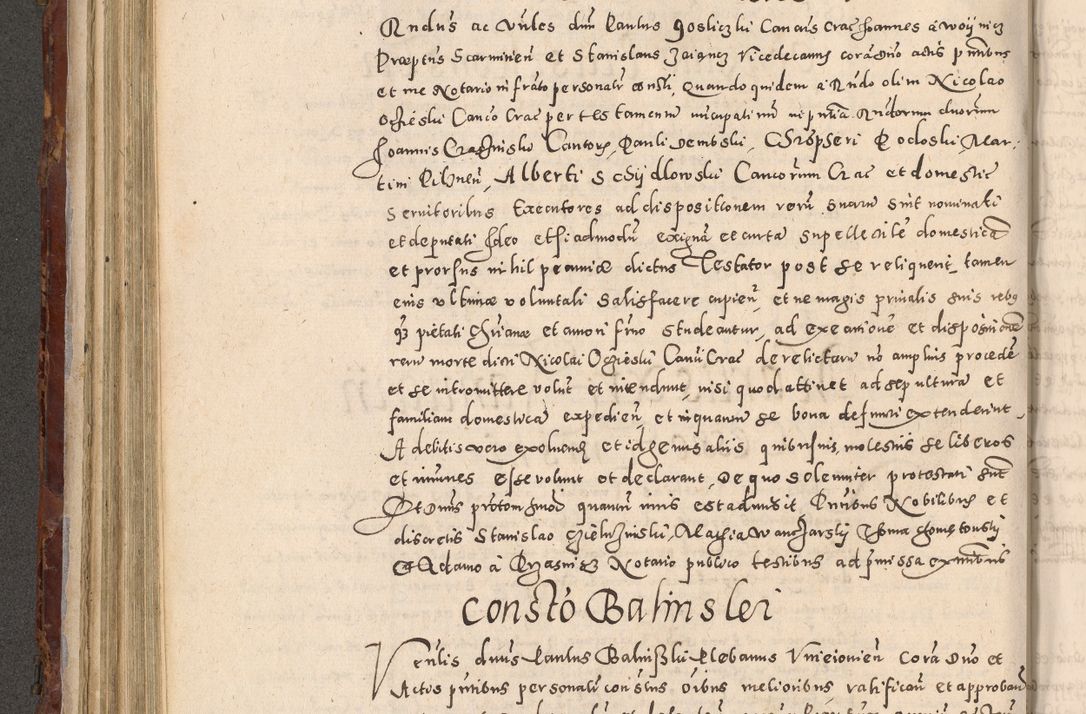 Zdjęcie nr 330 dla obiektu archiwalnego: Acta actorum causarum sententiarum tam diffinitivarum quam interloquutoriarum decretorum obligationum quietationum, constitutionum procuratorum etc. etc. coram Reverendo Domino Stanislao Manieczki Sacratissimi Corporis Christi Cazimiriae Praeposito Viccario in Spiritualibus ac Officiali Generali Cracoviensi ad Annum Domini Millesimum Quingentesimum Octuagesimum Tercium indictione undecima pontificatus Sanctissimi in Christo Patris Domini Nostri Domini Gregorii Divina Providentia Papae Tredecimi Anno ipsius duodecima faeliciter inchoantur 