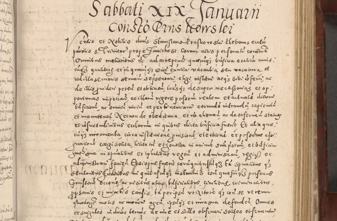 Zdjęcie nr 331 dla obiektu archiwalnego: Acta actorum causarum sententiarum tam diffinitivarum quam interloquutoriarum decretorum obligationum quietationum, constitutionum procuratorum etc. etc. coram Reverendo Domino Stanislao Manieczki Sacratissimi Corporis Christi Cazimiriae Praeposito Viccario in Spiritualibus ac Officiali Generali Cracoviensi ad Annum Domini Millesimum Quingentesimum Octuagesimum Tercium indictione undecima pontificatus Sanctissimi in Christo Patris Domini Nostri Domini Gregorii Divina Providentia Papae Tredecimi Anno ipsius duodecima faeliciter inchoantur 