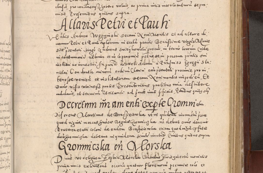 Zdjęcie nr 321 dla obiektu archiwalnego: Acta actorum causarum sententiarum tam diffinitivarum quam interloquutoriarum decretorum obligationum quietationum, constitutionum procuratorum etc. etc. coram Reverendo Domino Stanislao Manieczki Sacratissimi Corporis Christi Cazimiriae Praeposito Viccario in Spiritualibus ac Officiali Generali Cracoviensi ad Annum Domini Millesimum Quingentesimum Octuagesimum Tercium indictione undecima pontificatus Sanctissimi in Christo Patris Domini Nostri Domini Gregorii Divina Providentia Papae Tredecimi Anno ipsius duodecima faeliciter inchoantur 