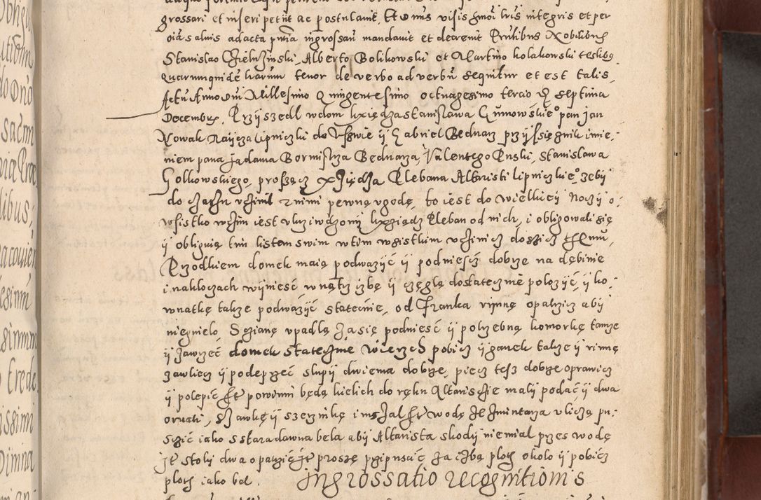 Zdjęcie nr 319 dla obiektu archiwalnego: Acta actorum causarum sententiarum tam diffinitivarum quam interloquutoriarum decretorum obligationum quietationum, constitutionum procuratorum etc. etc. coram Reverendo Domino Stanislao Manieczki Sacratissimi Corporis Christi Cazimiriae Praeposito Viccario in Spiritualibus ac Officiali Generali Cracoviensi ad Annum Domini Millesimum Quingentesimum Octuagesimum Tercium indictione undecima pontificatus Sanctissimi in Christo Patris Domini Nostri Domini Gregorii Divina Providentia Papae Tredecimi Anno ipsius duodecima faeliciter inchoantur 