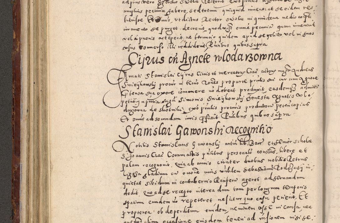 Zdjęcie nr 290 dla obiektu archiwalnego: Acta actorum causarum sententiarum tam diffinitivarum quam interloquutoriarum decretorum obligationum quietationum, constitutionum procuratorum etc. etc. coram Reverendo Domino Stanislao Manieczki Sacratissimi Corporis Christi Cazimiriae Praeposito Viccario in Spiritualibus ac Officiali Generali Cracoviensi ad Annum Domini Millesimum Quingentesimum Octuagesimum Tercium indictione undecima pontificatus Sanctissimi in Christo Patris Domini Nostri Domini Gregorii Divina Providentia Papae Tredecimi Anno ipsius duodecima faeliciter inchoantur 