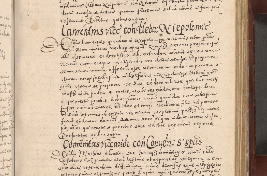 Zdjęcie nr 289 dla obiektu archiwalnego: Acta actorum causarum sententiarum tam diffinitivarum quam interloquutoriarum decretorum obligationum quietationum, constitutionum procuratorum etc. etc. coram Reverendo Domino Stanislao Manieczki Sacratissimi Corporis Christi Cazimiriae Praeposito Viccario in Spiritualibus ac Officiali Generali Cracoviensi ad Annum Domini Millesimum Quingentesimum Octuagesimum Tercium indictione undecima pontificatus Sanctissimi in Christo Patris Domini Nostri Domini Gregorii Divina Providentia Papae Tredecimi Anno ipsius duodecima faeliciter inchoantur 