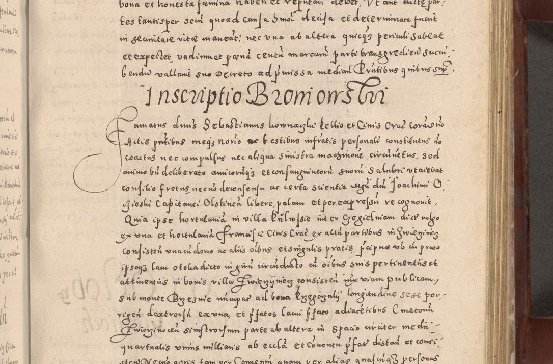 Zdjęcie nr 281 dla obiektu archiwalnego: Acta actorum causarum sententiarum tam diffinitivarum quam interloquutoriarum decretorum obligationum quietationum, constitutionum procuratorum etc. etc. coram Reverendo Domino Stanislao Manieczki Sacratissimi Corporis Christi Cazimiriae Praeposito Viccario in Spiritualibus ac Officiali Generali Cracoviensi ad Annum Domini Millesimum Quingentesimum Octuagesimum Tercium indictione undecima pontificatus Sanctissimi in Christo Patris Domini Nostri Domini Gregorii Divina Providentia Papae Tredecimi Anno ipsius duodecima faeliciter inchoantur 