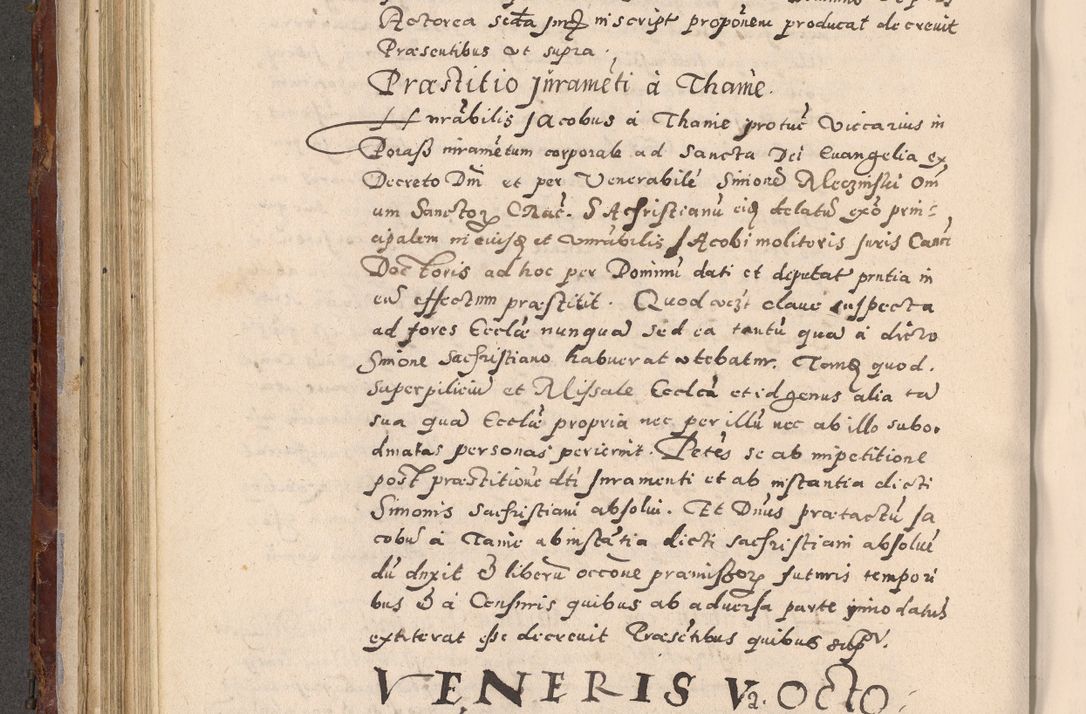 Zdjęcie nr 258 dla obiektu archiwalnego: Acta actorum causarum sententiarum tam diffinitivarum quam interloquutoriarum decretorum obligationum quietationum, constitutionum procuratorum etc. etc. coram Reverendo Domino Stanislao Manieczki Sacratissimi Corporis Christi Cazimiriae Praeposito Viccario in Spiritualibus ac Officiali Generali Cracoviensi ad Annum Domini Millesimum Quingentesimum Octuagesimum Tercium indictione undecima pontificatus Sanctissimi in Christo Patris Domini Nostri Domini Gregorii Divina Providentia Papae Tredecimi Anno ipsius duodecima faeliciter inchoantur 