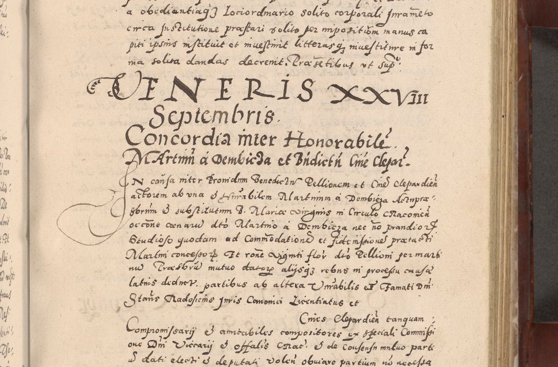 Zdjęcie nr 251 dla obiektu archiwalnego: Acta actorum causarum sententiarum tam diffinitivarum quam interloquutoriarum decretorum obligationum quietationum, constitutionum procuratorum etc. etc. coram Reverendo Domino Stanislao Manieczki Sacratissimi Corporis Christi Cazimiriae Praeposito Viccario in Spiritualibus ac Officiali Generali Cracoviensi ad Annum Domini Millesimum Quingentesimum Octuagesimum Tercium indictione undecima pontificatus Sanctissimi in Christo Patris Domini Nostri Domini Gregorii Divina Providentia Papae Tredecimi Anno ipsius duodecima faeliciter inchoantur 