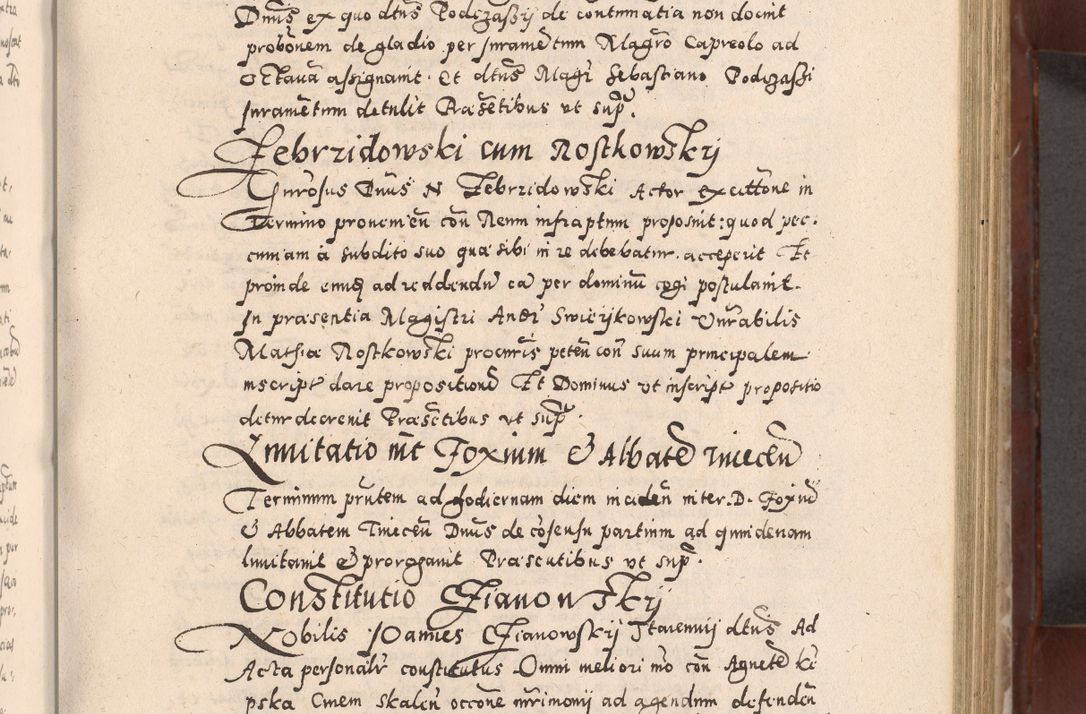 Zdjęcie nr 237 dla obiektu archiwalnego: Acta actorum causarum sententiarum tam diffinitivarum quam interloquutoriarum decretorum obligationum quietationum, constitutionum procuratorum etc. etc. coram Reverendo Domino Stanislao Manieczki Sacratissimi Corporis Christi Cazimiriae Praeposito Viccario in Spiritualibus ac Officiali Generali Cracoviensi ad Annum Domini Millesimum Quingentesimum Octuagesimum Tercium indictione undecima pontificatus Sanctissimi in Christo Patris Domini Nostri Domini Gregorii Divina Providentia Papae Tredecimi Anno ipsius duodecima faeliciter inchoantur 