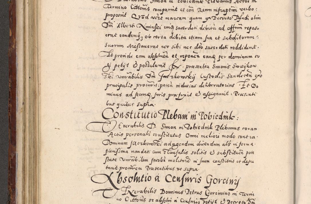 Zdjęcie nr 234 dla obiektu archiwalnego: Acta actorum causarum sententiarum tam diffinitivarum quam interloquutoriarum decretorum obligationum quietationum, constitutionum procuratorum etc. etc. coram Reverendo Domino Stanislao Manieczki Sacratissimi Corporis Christi Cazimiriae Praeposito Viccario in Spiritualibus ac Officiali Generali Cracoviensi ad Annum Domini Millesimum Quingentesimum Octuagesimum Tercium indictione undecima pontificatus Sanctissimi in Christo Patris Domini Nostri Domini Gregorii Divina Providentia Papae Tredecimi Anno ipsius duodecima faeliciter inchoantur 