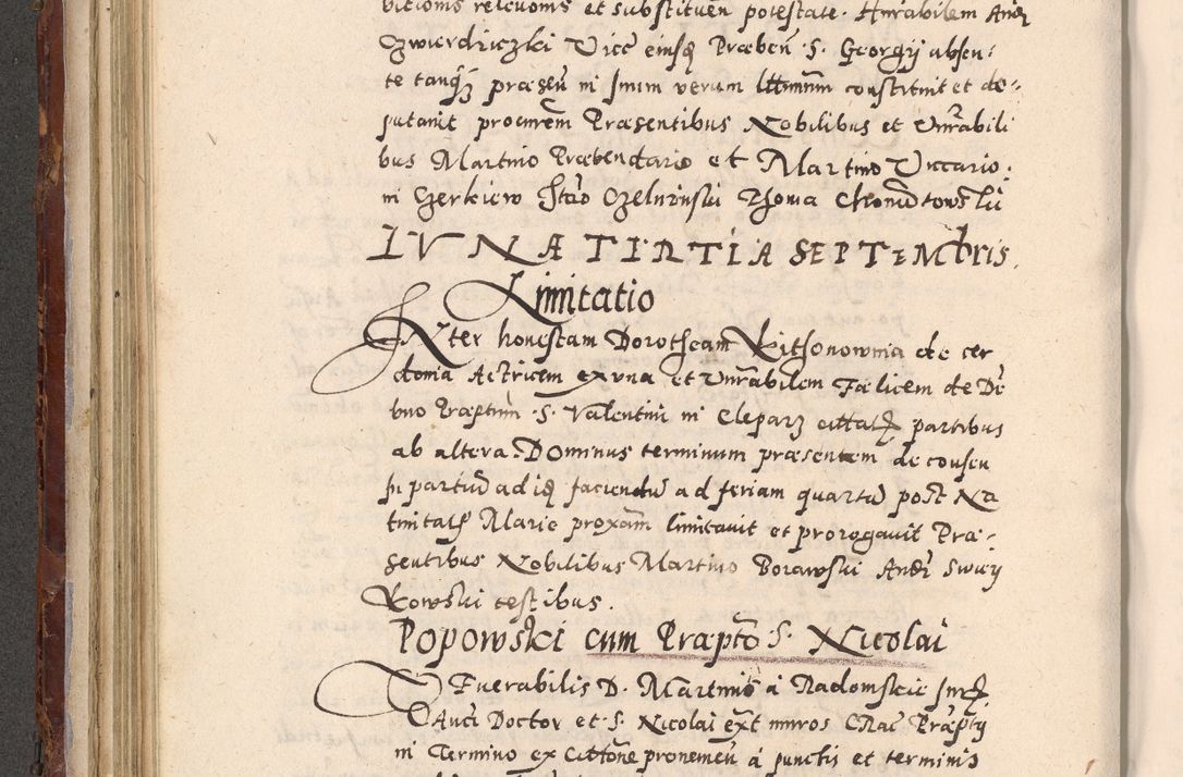 Zdjęcie nr 230 dla obiektu archiwalnego: Acta actorum causarum sententiarum tam diffinitivarum quam interloquutoriarum decretorum obligationum quietationum, constitutionum procuratorum etc. etc. coram Reverendo Domino Stanislao Manieczki Sacratissimi Corporis Christi Cazimiriae Praeposito Viccario in Spiritualibus ac Officiali Generali Cracoviensi ad Annum Domini Millesimum Quingentesimum Octuagesimum Tercium indictione undecima pontificatus Sanctissimi in Christo Patris Domini Nostri Domini Gregorii Divina Providentia Papae Tredecimi Anno ipsius duodecima faeliciter inchoantur 