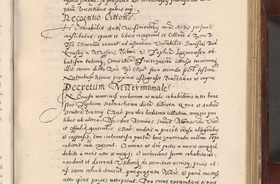 Zdjęcie nr 227 dla obiektu archiwalnego: Acta actorum causarum sententiarum tam diffinitivarum quam interloquutoriarum decretorum obligationum quietationum, constitutionum procuratorum etc. etc. coram Reverendo Domino Stanislao Manieczki Sacratissimi Corporis Christi Cazimiriae Praeposito Viccario in Spiritualibus ac Officiali Generali Cracoviensi ad Annum Domini Millesimum Quingentesimum Octuagesimum Tercium indictione undecima pontificatus Sanctissimi in Christo Patris Domini Nostri Domini Gregorii Divina Providentia Papae Tredecimi Anno ipsius duodecima faeliciter inchoantur 