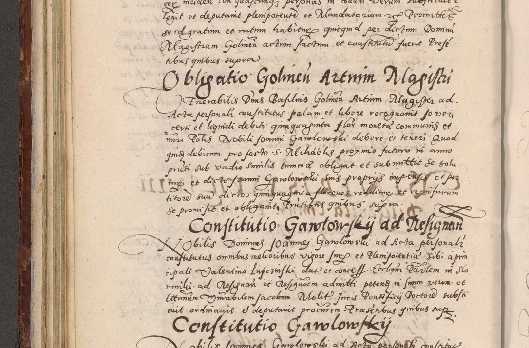 Zdjęcie nr 214 dla obiektu archiwalnego: Acta actorum causarum sententiarum tam diffinitivarum quam interloquutoriarum decretorum obligationum quietationum, constitutionum procuratorum etc. etc. coram Reverendo Domino Stanislao Manieczki Sacratissimi Corporis Christi Cazimiriae Praeposito Viccario in Spiritualibus ac Officiali Generali Cracoviensi ad Annum Domini Millesimum Quingentesimum Octuagesimum Tercium indictione undecima pontificatus Sanctissimi in Christo Patris Domini Nostri Domini Gregorii Divina Providentia Papae Tredecimi Anno ipsius duodecima faeliciter inchoantur 