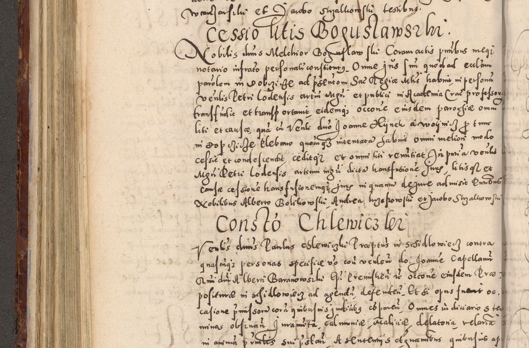 Zdjęcie nr 408 dla obiektu archiwalnego: Acta actorum causarum sententiarum tam diffinitivarum quam interloquutoriarum decretorum obligationum quietationum, constitutionum procuratorum etc. etc. coram Reverendo Domino Stanislao Manieczki Sacratissimi Corporis Christi Cazimiriae Praeposito Viccario in Spiritualibus ac Officiali Generali Cracoviensi ad Annum Domini Millesimum Quingentesimum Octuagesimum Tercium indictione undecima pontificatus Sanctissimi in Christo Patris Domini Nostri Domini Gregorii Divina Providentia Papae Tredecimi Anno ipsius duodecima faeliciter inchoantur 