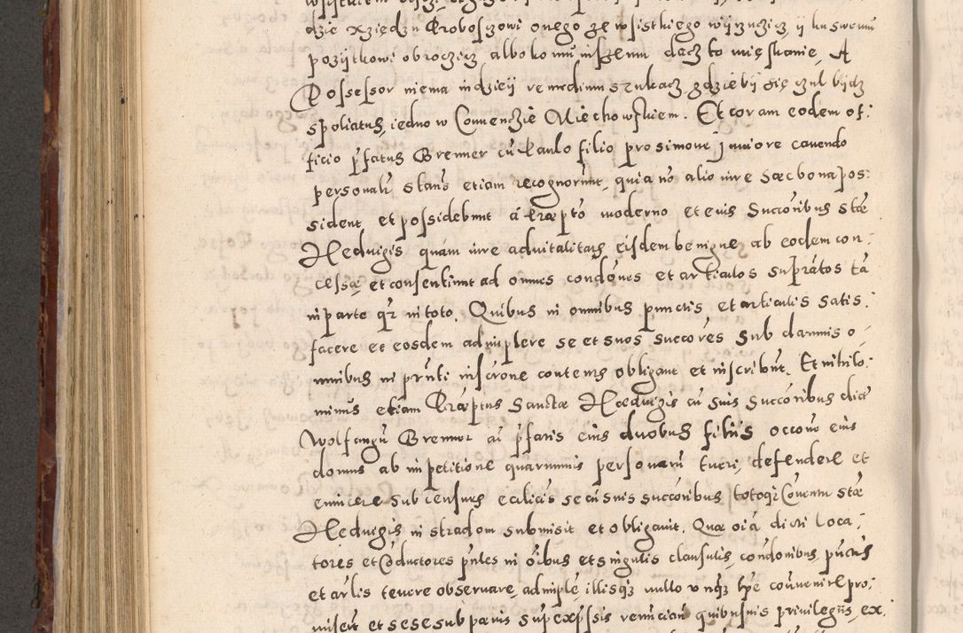 Zdjęcie nr 592 dla obiektu archiwalnego: Acta actorum causarum sententiarum tam diffinitivarum quam interloquutoriarum decretorum obligationum quietationum, constitutionum procuratorum etc. etc. coram Reverendo Domino Stanislao Manieczki Sacratissimi Corporis Christi Cazimiriae Praeposito Viccario in Spiritualibus ac Officiali Generali Cracoviensi ad Annum Domini Millesimum Quingentesimum Octuagesimum Tercium indictione undecima pontificatus Sanctissimi in Christo Patris Domini Nostri Domini Gregorii Divina Providentia Papae Tredecimi Anno ipsius duodecima faeliciter inchoantur 