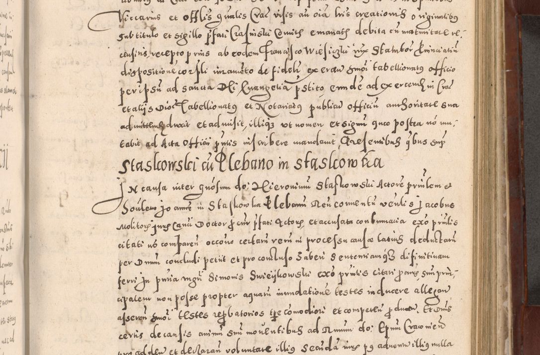 Zdjęcie nr 583 dla obiektu archiwalnego: Acta actorum causarum sententiarum tam diffinitivarum quam interloquutoriarum decretorum obligationum quietationum, constitutionum procuratorum etc. etc. coram Reverendo Domino Stanislao Manieczki Sacratissimi Corporis Christi Cazimiriae Praeposito Viccario in Spiritualibus ac Officiali Generali Cracoviensi ad Annum Domini Millesimum Quingentesimum Octuagesimum Tercium indictione undecima pontificatus Sanctissimi in Christo Patris Domini Nostri Domini Gregorii Divina Providentia Papae Tredecimi Anno ipsius duodecima faeliciter inchoantur 