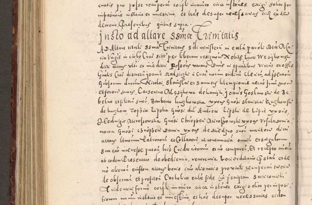 Zdjęcie nr 574 dla obiektu archiwalnego: Acta actorum causarum sententiarum tam diffinitivarum quam interloquutoriarum decretorum obligationum quietationum, constitutionum procuratorum etc. etc. coram Reverendo Domino Stanislao Manieczki Sacratissimi Corporis Christi Cazimiriae Praeposito Viccario in Spiritualibus ac Officiali Generali Cracoviensi ad Annum Domini Millesimum Quingentesimum Octuagesimum Tercium indictione undecima pontificatus Sanctissimi in Christo Patris Domini Nostri Domini Gregorii Divina Providentia Papae Tredecimi Anno ipsius duodecima faeliciter inchoantur 