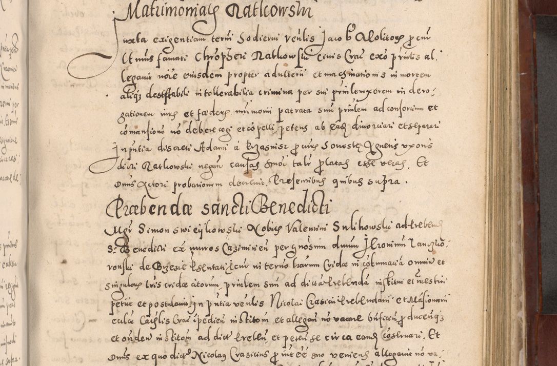 Zdjęcie nr 569 dla obiektu archiwalnego: Acta actorum causarum sententiarum tam diffinitivarum quam interloquutoriarum decretorum obligationum quietationum, constitutionum procuratorum etc. etc. coram Reverendo Domino Stanislao Manieczki Sacratissimi Corporis Christi Cazimiriae Praeposito Viccario in Spiritualibus ac Officiali Generali Cracoviensi ad Annum Domini Millesimum Quingentesimum Octuagesimum Tercium indictione undecima pontificatus Sanctissimi in Christo Patris Domini Nostri Domini Gregorii Divina Providentia Papae Tredecimi Anno ipsius duodecima faeliciter inchoantur 