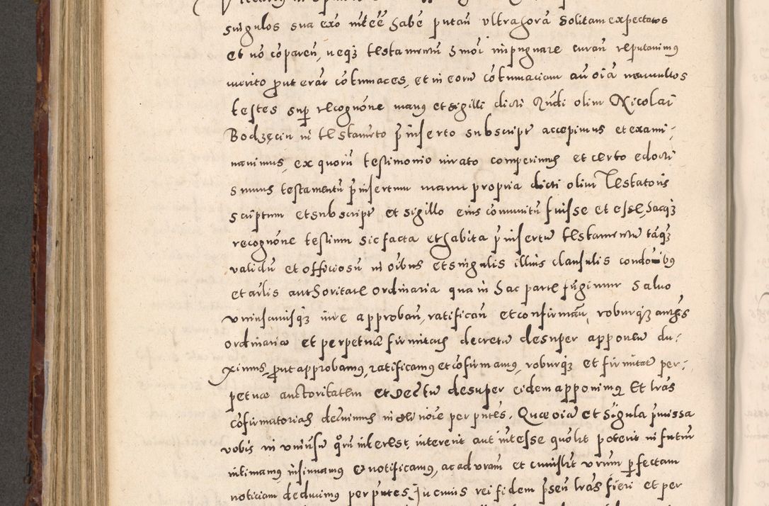 Zdjęcie nr 556 dla obiektu archiwalnego: Acta actorum causarum sententiarum tam diffinitivarum quam interloquutoriarum decretorum obligationum quietationum, constitutionum procuratorum etc. etc. coram Reverendo Domino Stanislao Manieczki Sacratissimi Corporis Christi Cazimiriae Praeposito Viccario in Spiritualibus ac Officiali Generali Cracoviensi ad Annum Domini Millesimum Quingentesimum Octuagesimum Tercium indictione undecima pontificatus Sanctissimi in Christo Patris Domini Nostri Domini Gregorii Divina Providentia Papae Tredecimi Anno ipsius duodecima faeliciter inchoantur 