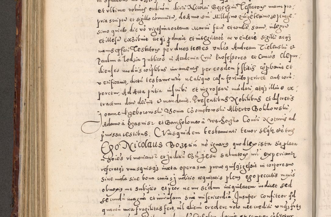 Zdjęcie nr 554 dla obiektu archiwalnego: Acta actorum causarum sententiarum tam diffinitivarum quam interloquutoriarum decretorum obligationum quietationum, constitutionum procuratorum etc. etc. coram Reverendo Domino Stanislao Manieczki Sacratissimi Corporis Christi Cazimiriae Praeposito Viccario in Spiritualibus ac Officiali Generali Cracoviensi ad Annum Domini Millesimum Quingentesimum Octuagesimum Tercium indictione undecima pontificatus Sanctissimi in Christo Patris Domini Nostri Domini Gregorii Divina Providentia Papae Tredecimi Anno ipsius duodecima faeliciter inchoantur 